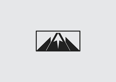 Up Mountain bold brand branding design flat illustration illustrator logo minimalist mountain up vector