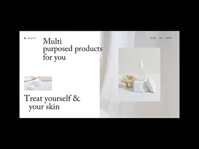 Beauty Layout Web beauty branding branding design color design layout minimal skincare uidesign web design webdesign