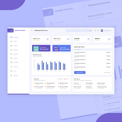 UI Design Dashboard Invoices Management admin admin dashboard analytics app crm dashboard template dashboard ui invoice mockups project management task io task management user interface ux web webdesign website