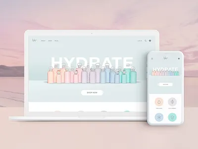 bkr bottles - responsive web design branding design ui ux web website