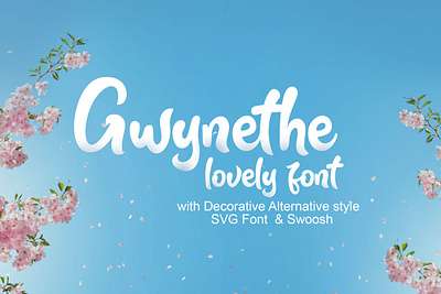 gwynethe lovely font handwriting