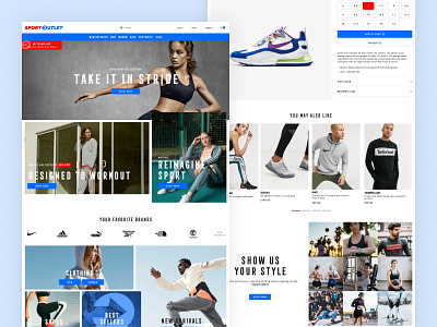 SportOutlet Website Design design ecommerce online shop online store ui ux web web design website website design