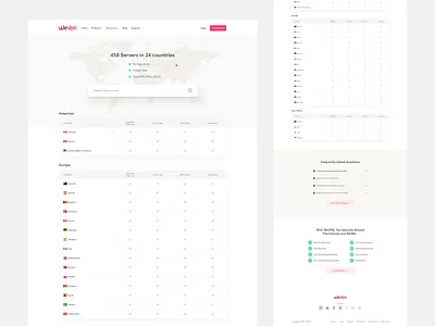 WeVPN Servers benefits dribbble best shot graphic design illustration product design security servers servers page services ui ux design user experience design user interaction user interface design visual design vpn vpn app vpn design vpn servers vpn service world