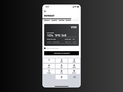 DailyUI #02 - Credit Card Checkout 02 2 black card checkout creditcard daily daily ui dailyui design figma ios payment ui ui design