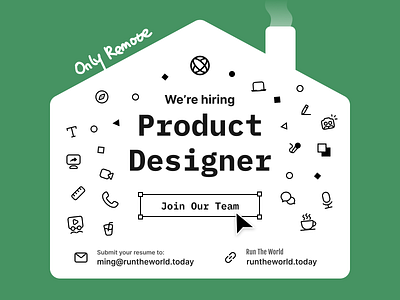 [Closed] We're hiring a product designer! hiring hiring poster job product designer
