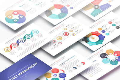 Project Management - PowerPoint Infographics Slides advertising assetprotection business chance control innovation manager marketing organization planning powerpoint project projectassessment projectmanagement projectmanagers protection safety solution tech
