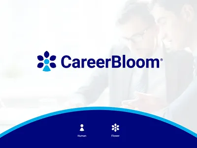 Career Bloom - Logo design bloom branding career coach corporate flower icon logo logo design logodesign logotype mark minimal user