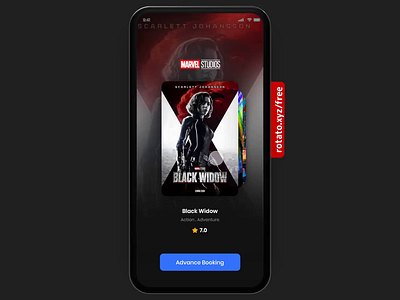 Movie ticket booking flow animation app design illustration microinteraction ux