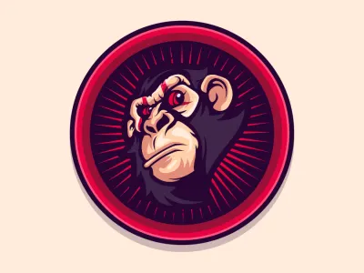 monkey brand cool design emblem forsale illustration logo monkey monkey logo sport vector