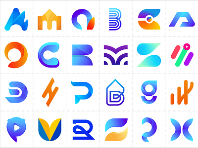 Logo Collection 2020 - v5 - Modern logo super collection 2020 app app logo design art brand identity branding corporate design flat gradient logo letter logo collection logo logo branding logo design logo designer logo trends 2020 logos logotype modern logo typography vector