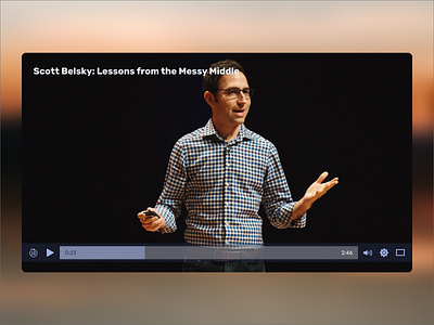 Video Player UI 100daysofui dailyui design productdesign ui ux video videoplayer