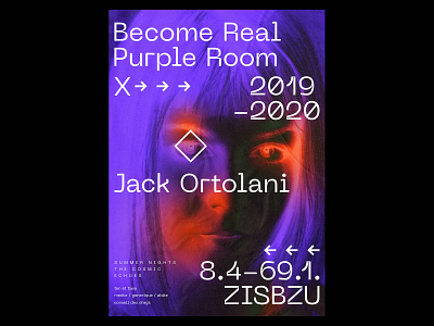 Become Real Purple Room Poster a poster every day daily poster design gradient graphic graphic design poster poster a day posters print print design printing printmaking prints type typo typographic typography typography design typography poster