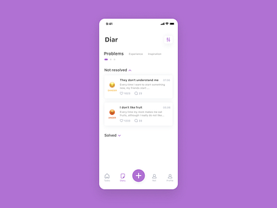 Diary App angry app dailyui design diary happy todo ux uxui