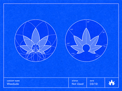 Weedude - Grid System cannabis cannabis branding cannabis logo cbd branding cbd icon cbd leaf logo cbd logo grid hemp icon