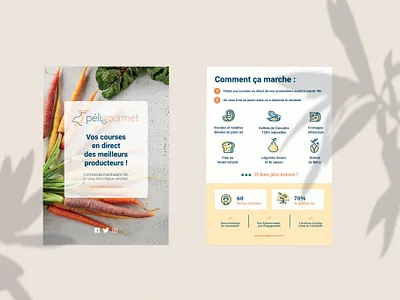 Flyer delivery flyer food french graphicdesign print