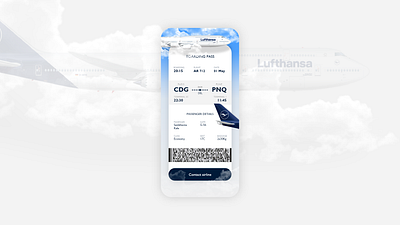 Daily UI 024 Boarding Pass 24 application boarding boarding pass boardingpass check in daily 100 challenge daily ui daily ui 024 dailyui dailyui 024 flight mobile pass ui