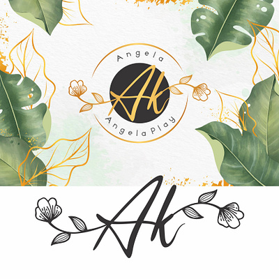 Angela Logo art artwork brand branding design graphic design illustration illustrator logo vector