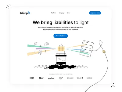 LitLingo animation design illustration line animation minimal path animation ui user experience user interface ux webdesign website