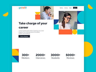 GoCrackIt colours counselling education geometry gocrackit illustrator responsive design shapes sketchapp thedesignfix thegraphicdesigncentral typespire typogaphy ui ui ux design uidesign uix ux design website website design