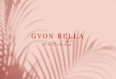 Gvon Bella Events Logo brand branding design bride elegany event event branding event design event planer events flower logo logo design logo designer logo mark logos luxury luxury branding pink style wedding