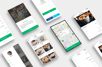 Coffee shop design concept app design product ux