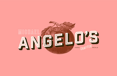 Michael Angelo's Exploration 🍅 brand identity branding branding design design identity illustration lettering logo logotype packaging pink texture type typography