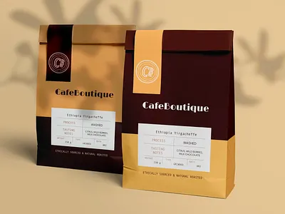 Package Design for CafeBoutique art branding design graphic design illustrator logo minimal package design packaging photoshop vector