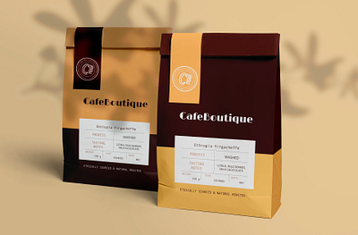 Package Design for CafeBoutique art branding design graphic design illustrator logo minimal package design packaging photoshop vector