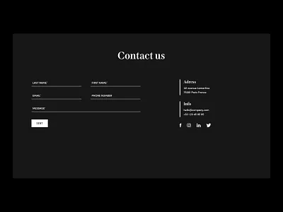 Daily UI Challenge #082 - Form adress contact daily ui daily ui 82 daily ui challenge desktop form design form field input social media ui ui design web website