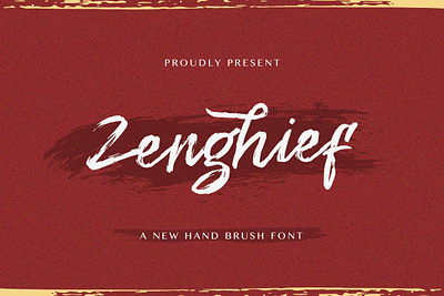 Zenghief - Hand Brush Font alternates brush calligraphy casual classy creative hand brush handdrawn handlettering handwritten ligature logotype modern stylish textured