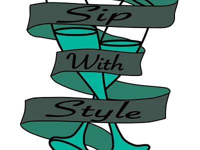 Sip With Style design logo vector