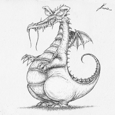 Dragon blackandwhite cartoon cartoony character design comics design dragon draw drawing illustration jhonen vasquez jthm kaamuz monster monsters myth roman dirge style tattoo tim burton