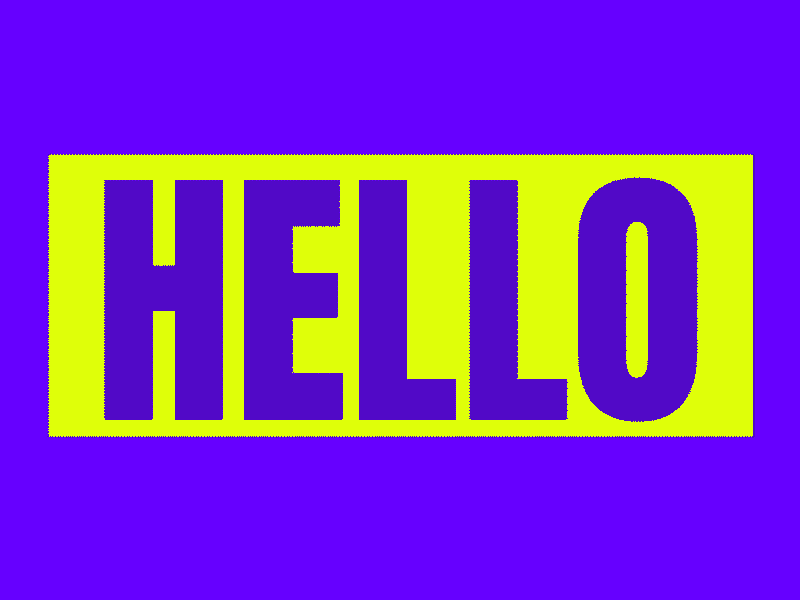 Hello/BYE animated design icon