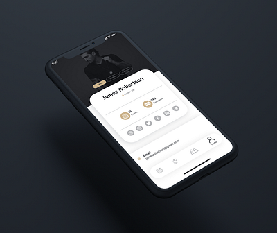 Social Tracking App design ui