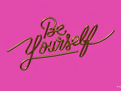 3D lettering 3d cinema4d composition gold illustrator lettering