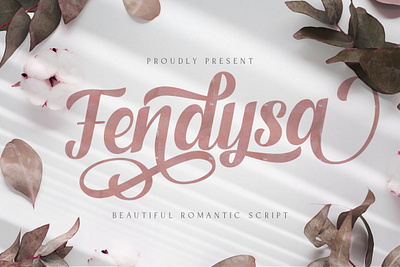 Fendysa - Calligraphy Font calligraphy casual classy elegant feminime handdrawn handlettering handwritten ligature logotype luxury modern signature stylish whimsical