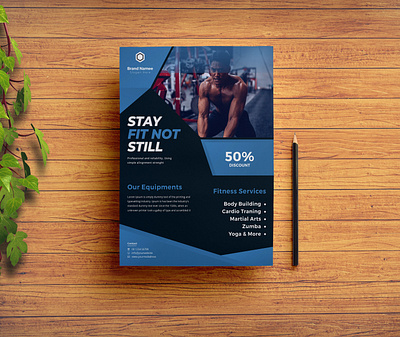 Fitness Flyer Design branding business design exercise fitness fitness club fitnessmodel fitnessmotivation flyer gym healthy healthyfood lifestyle muscle personaltrainer poster sport training workout yoga