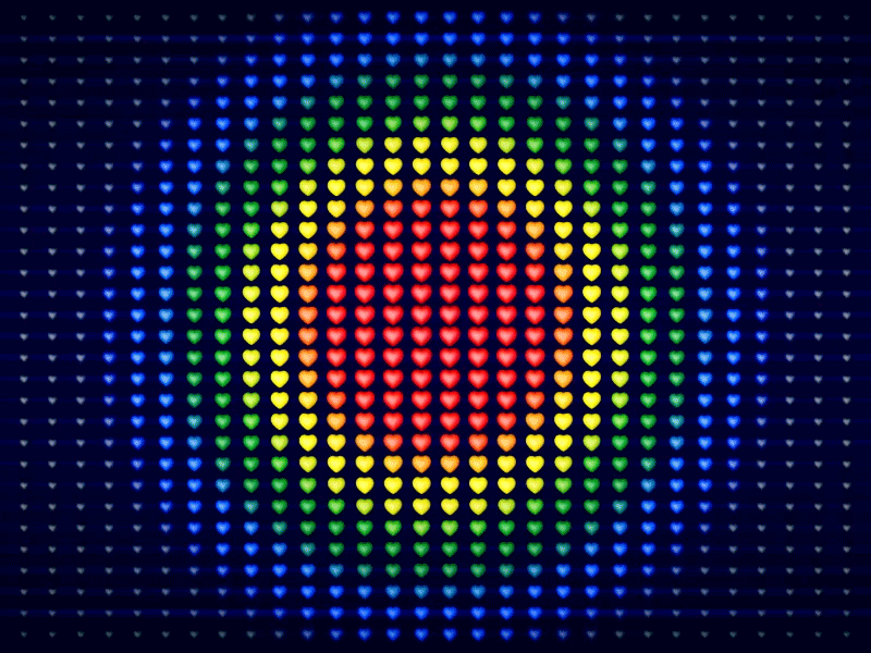 Pride 2020 2d animation colorfull geometric pride