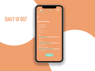 Daily UI 007 adobe photoshop adobexd app app design daily 100 challenge daily challange daily ui daily ui 007 dailyinspiration dating app design inspiration ui ux ux design