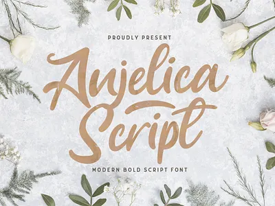 Anjelica Script - Bold Script Font 80s bold calligraphy classic cursive groovy handdrawn handlettering hipster lettering retro script sporty typeface vintage