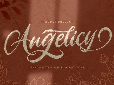 Angelicy - Textured Brush Font alternates brush calligraphy casual classy creative hand brush handdrawn handlettering handwritten ligature logotype modern stylish textured