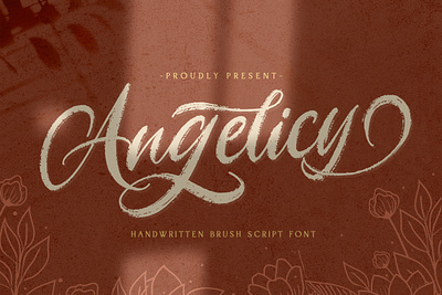 Angelicy - Textured Brush Font alternates brush calligraphy casual classy creative hand brush handdrawn handlettering handwritten ligature logotype modern stylish textured