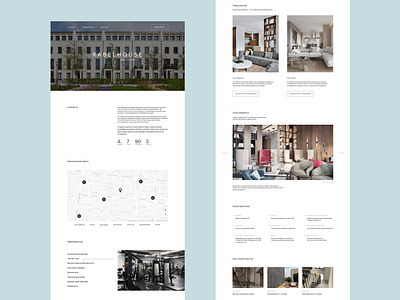 Website concept of club house apartments architecture concept house landing landingpage ui ux webdesign website