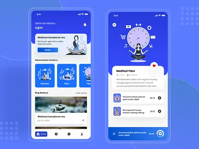 Meditation Music Exploration design mobile mobile ui ui ui ux uiux ux