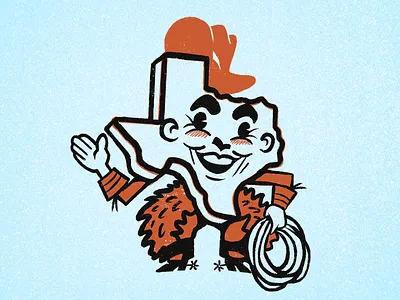 TX Cowpoke cowboy cowpoke illustration lasso procreate spurs texas tx western