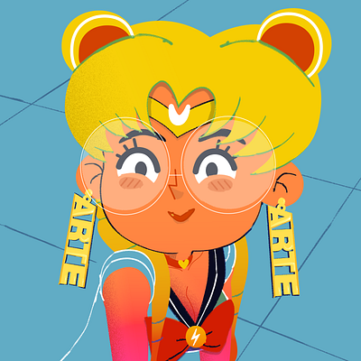 Sailor Moon character character design fanart illustration sailor moon styleframe vector