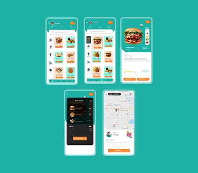 Food App Concept app concept dailyui design ecommerce figmadesign food food app food delivery app typography ui uidesign ux