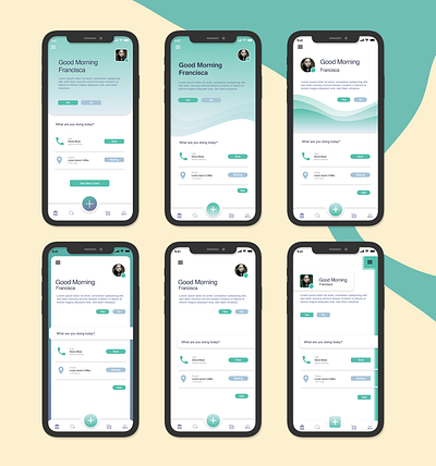Good Morning / UX UI app calender callap ui ui design ux uxdesign uxui