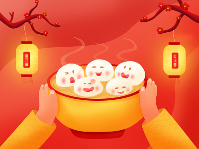 闹元宵 illustration
