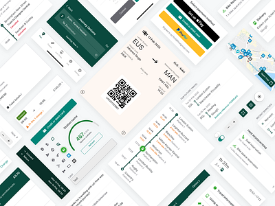 Transport Design System buttons components design system iconography journey nudds plan rail ticket transport travel ui kit